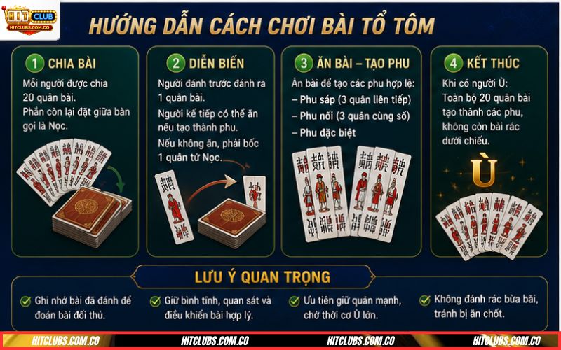 Cách chơi bài tổ tôm đúng luật