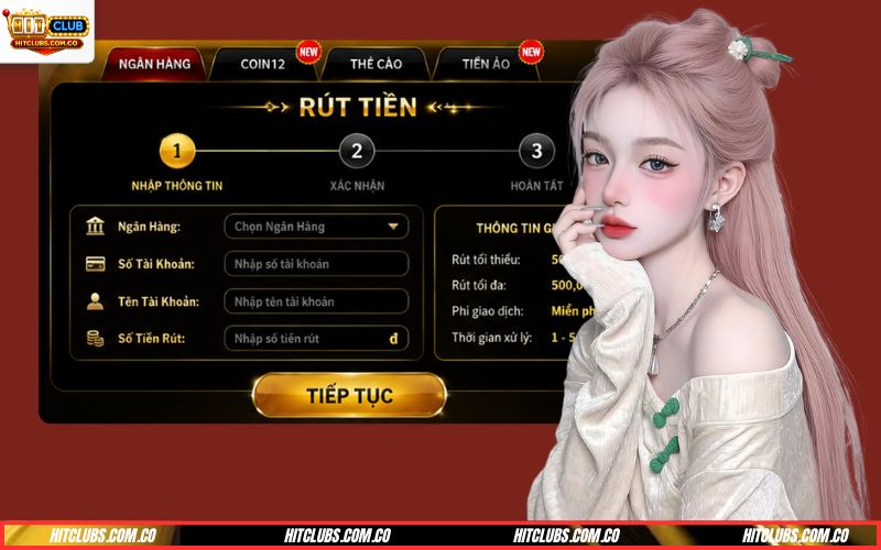 Rút tiền Hitclub qua nhiều cổng thanh toán