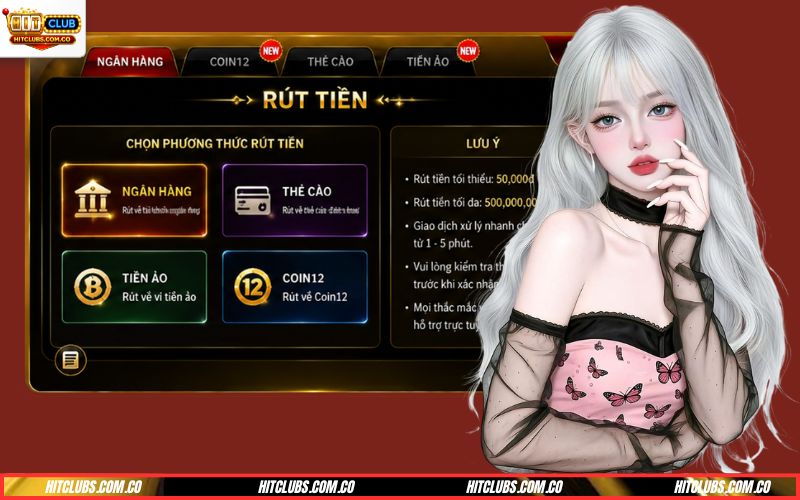 Rút tiền Hitclub nhanh chóng